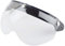 Retro -Motorradhelm Visor Sonnenschutzwinddicht für Universelle Halbgesicht Motorradhelme Visier Visor (Transparent)