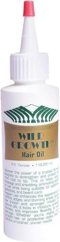 Wild Growth Hair Oil - Hair Growth Oil for Men & Women, Natural Scalp Oil for Adults, Anti Hair Loss, Moisturize Dry Scalp, Enhance Thickness, Repair Damage, 4oz (118ml)
