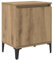 vidaXL Artisan Eichen Nachttisch Artisan Eiche Holzwerkstoff, Metall