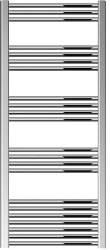 Balterley Straight Heated Heated Towel Rail Radiator, 481W, 600 x 1400mm, Chrome