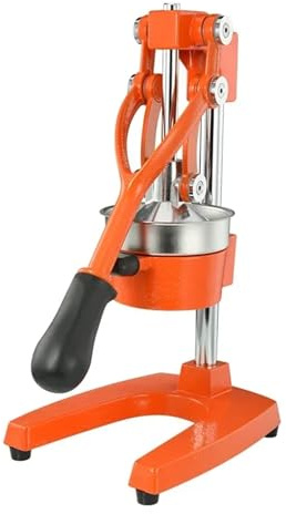 Zitruspresse aus Gusseisen | Extra große, handbetriebene Presse in Profiqualität | Robuste Tischpresse Manuelle Saftpresse(Orange)