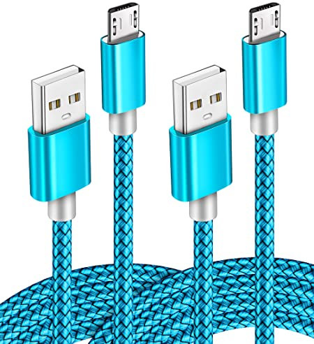 Vasea USB C Cable, [5-Pack/1MX2+2MX2+3M] USB Type C Charging Cable - Nylon Braided USB C Sync Cable for Galaxy S10/S9/S8+/S8, MacBook, iPad Pro 2018, Sony XZ, HTC 10, OnePlus 5T, Huawei P9 etc. （Red）
