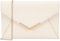 Dexmay Damen-Clutch-Handtasche, mittelgroß, Saffiano-Leder, faltbar, Clutch, Geldbörse, Elfenbein, Medium