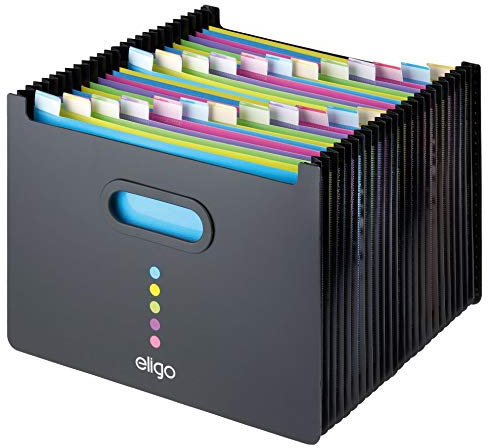 Snopake Eligo 15860 Schreibtisch-Organizer, Querformat, A4, Schwarz, 1 Stück