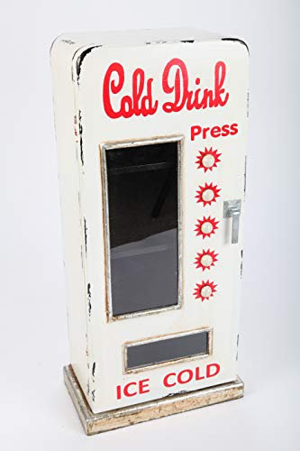 point home Design-Schrank Cold Drinks, Regal aus Holz, Lifestyle-Möbel im Retrolook, Weiss, 67cm