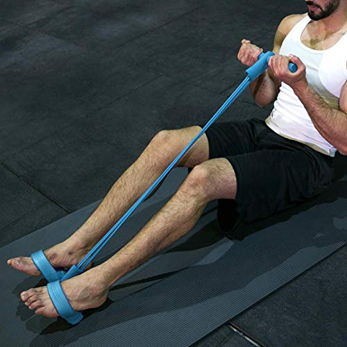 Latex Pedal Belt, elastischer Sit-up Trainer, Fitness für Yoga Workout Fitnessgerät Yoga Ausrüstung(Pull Rope)