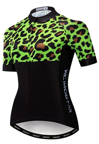 Hotlion Sommer-Fahrradtrikot, atmungsaktiv, für Damen, Mountainbike-Trikot, schnelltrocknend, kurzärmelig, Fahrradbekleidung, Cf2218, M