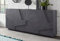 Dmora - Kommode Noel, 4-türiges Küchen-Sideboard, Wohnzimmer-Buffet, 100 % Made in Italy, 162 x 44 x 86 cm, Schiefer,