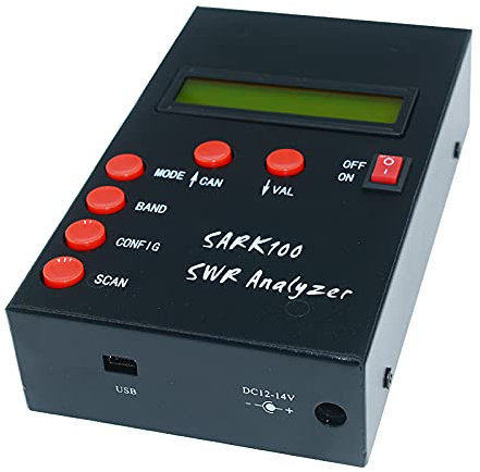 Heaveant Antenna Analyzer, SARK100 SWR Antenna Analyzer Standing Wave Tester for Impedance Capacitance Measurement 1-60MHz