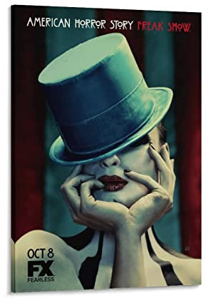 XXJDSK Poster Kunstdrucke AHS Freak Show Soundtrack Leinwandposter, Schlafzimmerdekoration, Sportlandschaft, Büroraumdekoration, Geschenk 60X90cm Kein Rahmen