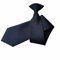 Proumhang Solide Krawatte für Männer,Uniform Clip-On Krawatte mit Knopflöchern,Einheitsgröße für Unisex Erwachsene 51cm Marineblau