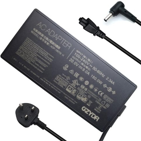 New 180W 20V 9A Charger Adapter ADP-180TB H Fit for ASUS TUF Gaming A17 FA706II ROG Zephyrus G15 GA502IU ROG Zephyrus G GA502DU TUF FX705D ROG TUF FX505GD Series Laptop Power Supply