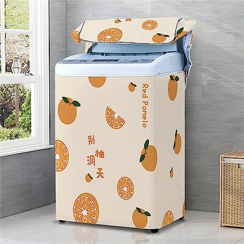 Odot Funda Lavadora de Carga Superior Funda, Lavadora Exterior Impermeable con Cremallera para Lavadora y Secadora de Carga Superior (Simplicidad 6,S Capacidad 3-4.8kg)