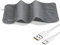 YJZQ Coussin Chauffant USB Tapis Chauffage Lombaire en Graphène Couverture Electrique de Dos Cou Épaules Arrêt 50°C Châle Flanelle Lavable Chauffe Main pour Bureau Voyage Maison Pad Gris 30x60 cm