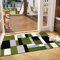 Fit Even Kilas Door Mat - Non-Slip Washable Doormat, Suitable for Indoor/Outdoor Use, Heavy Duty Dirt Trapper and Water Absorbent (Green Black, 50 x 80 cm)