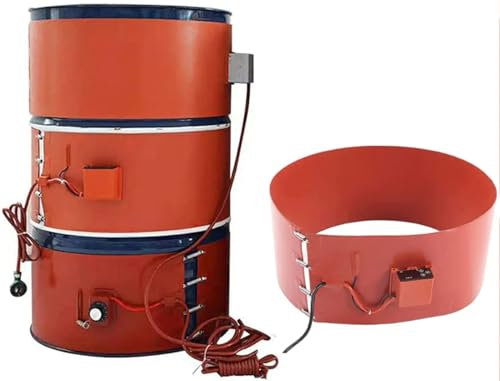 DOCIM Drum Heater Pail Heating Band, Metal Oil Drum Heater with Temperature Controller, Waste Oil Heater Fermentation Heater,3000W,174×25cm/68.5×9.8in