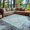 Carpettex In & Outdoor Teppich Wetterfest 200x300 (200 x 290 cm) Blau - Sisal Optik Balkon Teppich Waschbar, Wasserfest und Flachgewebe - Ideal als Teppich für Küche, Terrasse, Garten und Camping
