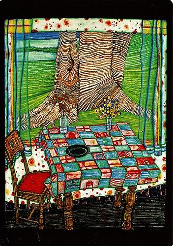 Kunstkarte Hundertwasser Insel der verlorenen Wünsche