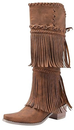 Stivali di Gomma Donna Estivi con Zeppa Interna - Stivaletti in Pelle Vera Texani - Stivali Alti Senza Tacco