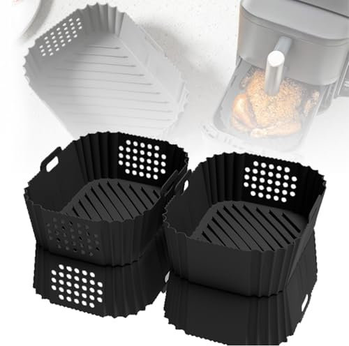 Joaecosmhui 2 Pièces Moule Silicone Air Fryer pour Ninja Double Stack XL Friteuse Sans Huile SL400EU, Moule Accessoires Airfryer pour Foodi Max Dual Zone 9.5l AF400EU AF300EU 7.5L