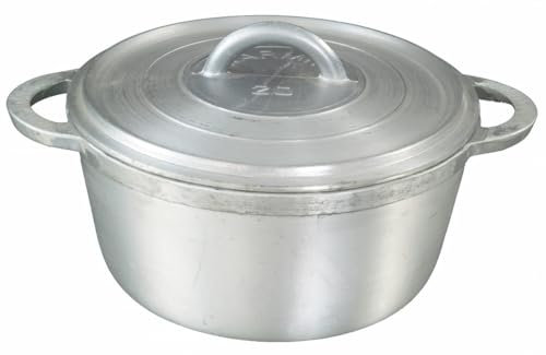 Buckingham Cast Aluminium Casserole with Lid Stick Dutch Oven Pot, Oven Safe up to 500° F Sturdy Ovenproof Stockpot Cookware (20 cm)