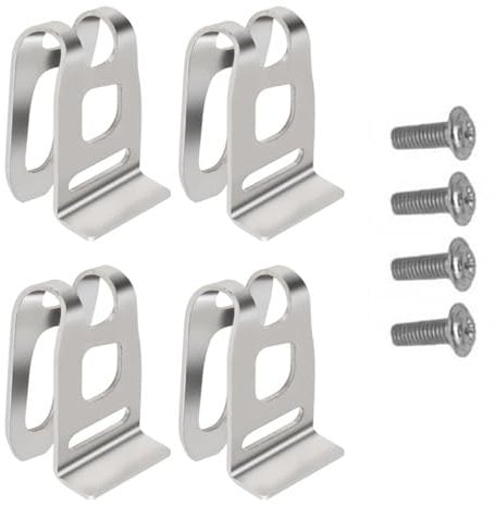 4PCS Electric Drill Belt Clip Hooks for Makita DHP480 DHP482 HP457 TD127 XFD01 DTD144 Stainless Steel Replacement Clip Hook Tool Holder Set for Makita Impact Drills Tools