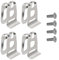 4PCS Electric Drill Belt Clip Hooks for Makita DHP480 DHP482 HP457 TD127 XFD01 DTD144 Stainless Steel Replacement Clip Hook Tool Holder Set for Makita Impact Drills Tools
