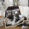 ZZTBQ Tiger Weiß Drucken Kuscheldecke für Teenager Tiermotiv Warm Sherpa Decke Dicke Sofa Flanell Fleecedecke 130x150cm Tier 3D Tiger Thema Überwurfdecke für Bett Flauschige Wohndecke