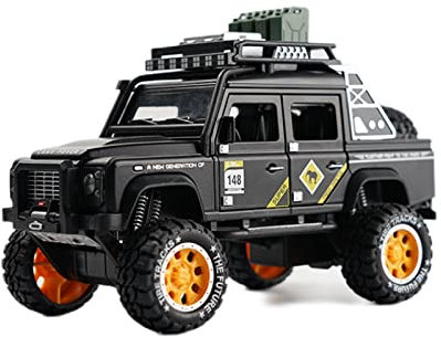 CHENXIAOLAN Miniaturmodelle 1 28 Für Land Rover Defender Alloy Diecast Rennwagen Modell Geländewagen Spielzeug Fertigmodell(A)