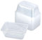 FOROREH 25 Pezzi Contenitori riutilizzabili in per scatola plastica con coperchio 1000 ml per la preparazione dei pasti da asporto contenitori ermetici per alimenti - BPA Free, microonde