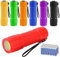 7 Stück Mini Taschenlampe Kinder, COB kleine Kinder Taschenlampe Handlampe mit Lanyard und 21 AAA Batterien, Camping Handlampe für Camping Outdoor Wandern Notfälle Kindergeburtstag Party Geschenke