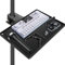 BILIONE Mic Stand Tray with Crab Clamp, 10.6 x 7.8, Black, ABS, Industrial Black, 5.5 lbs Capacity