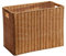 Fenteer Rattan-Korb, geflochtener Korb, Aufbewahrungskorb, Dekoration, Zeitungskorb, Schrank, Aufbewahrungskorb für Wohnheim, Schlafzimmer, L