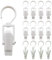Joytey 16 PCS Clothes Pegs Laundry Clip Hangers Clips Laundry Hooks Clip Portable Laundry Hook Pegs, 360 Degree Rotating Peg Curtain Clips, Grip Pegs with Swivel Hook for Sheet Gloves Towel Hat