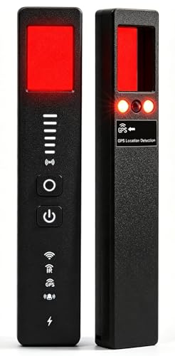 Diseleri Versteckter Kamera- & Wanzen-Detektor – GPS Tracker Finder mit 6 Empfindlichkeitsstufen – Anti-Spionage Gerät für Hotel, Zuhause, Büro
