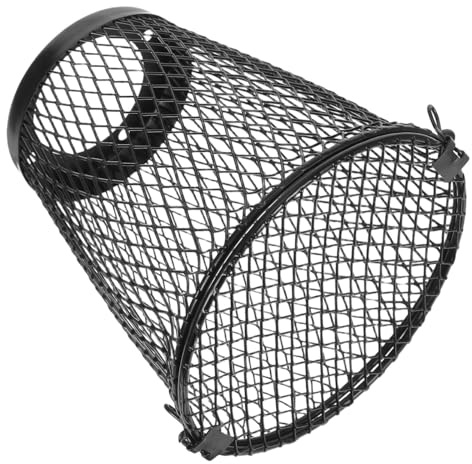 Veemoon Heat Lamp Cage Cover for Reptile Heater with Iron Mesh Cage, Heating Lamp Cover Providing Protection and Efficient Heat Dissipation for Terrarium and Reptile Tank Use