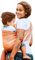 Hoppediz gewebtes Baby-Tragetuch ab Geburt, Neugeboren bis Kleinkind, Perth orange 4,60 m