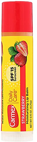 Carmex, Daily Care, Moisturizing Lip Balm, Strawberry, SPF 15, 4.25g