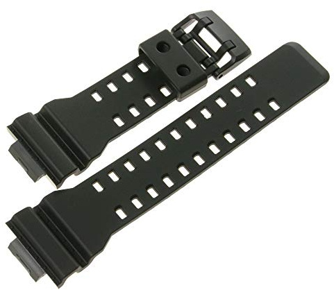 Casio 10536683 Genuine Factory Replacement Black Rubber Watch Band fits GA-700-1A GA-700-1B