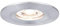 Paulmann 94304 Nova Mini LED Einbauleuchte Coin rund starr Deckeneinbaustrahler Alu gedreht Einbaulampe Aluminium Warmweiß 2700 K, 4 W, Starr (Ip44), 1er Set