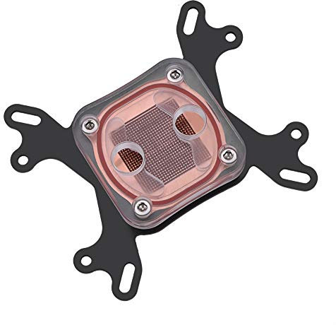 G1/4 Water Cooling Block Copper Base,CPU Water Cooling Block Universal for Intel/AMD for Intel 775, 1150, 1155, 1156, 1366; for AMD AM2, AM3, AM3+,Compute Waterblock Liquid Cooler