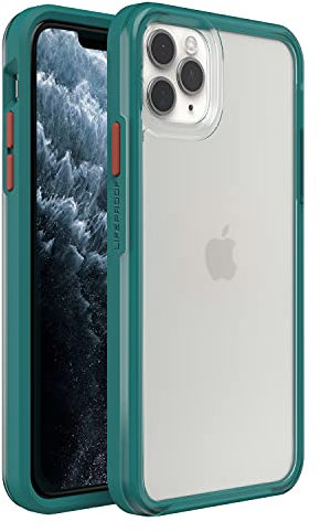 LifeProof SEE Case for iPhone 11 Pro Max, Shockproof, Drop proof to 2 Meters, Ultra-Slim, Protective Thin Clear Case, Sustainably Made, Clear/Green