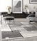 the carpet Pearl Moderner Dichter Kurzflor Wohnzimmer Schlafzimmer Teppich, Konturenschnitt, Geometrische Muster, Kariert, Grau, 120 x 160 cm