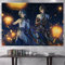 Jinhua Yiyan Genshin Impact Wandteppich Tapestry Xiao, Anime Poster für Wandbehang Dekoration Live-Streaming-Party, Schlafzimmer, Wohnzimmer, Heimdekoration, 1.5*2m