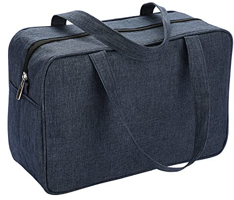 IGNPION Men Large Travel Toiletry Bag Women Waterproof Full Size Wash Bag Dopp Kit Shaving Organizer Bag Make UP Cosmetic Bag Swimming Gym Bag for Toiletries Accessories (Dark Blue)