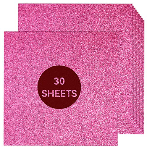 30 fogli di cartoncino viola glitterato, dimensioni 30,5 x 30,5 cm, cartoncino colorato per fai da te, progetti di scrapbooking, decorazioni, carta natalizia, matrimoni