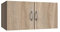 möbelando Aufsatzschrank Multiraumkonzept in Eiche SAEGERAU-NACHBILDUNG mit 2 Türen. Abmessungen (BxH) 70x40 cm