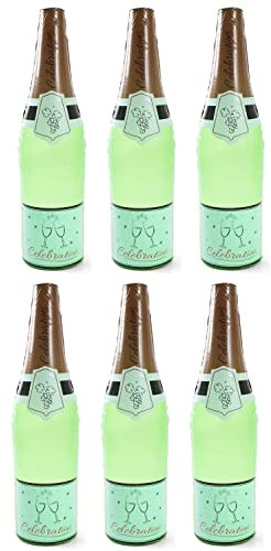 Quickdraw 6 x Giant Inflatable Champagne Bottle Wedding Celebration Party Prop Congratulations Events Novelty Blow up Decoration 73cm