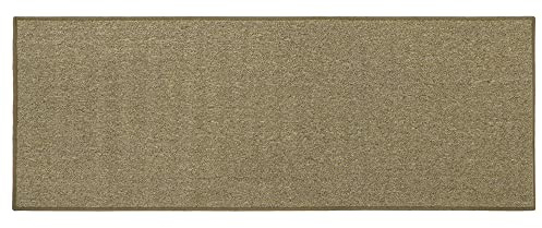 JVL Eden Machine Washable Latex Backed Runner Doormat 57x150cm, Latte