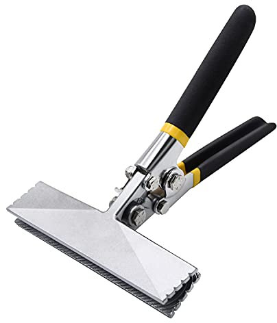 Hand Seamer, 6in Straight Jaw Sheet Metal Bender Tools, Sheet Metal Seamer Form Edge Seamer Seaming Plier with Ergonomic Handle, for Bending and Flattening Sheet Metal Hand Tool